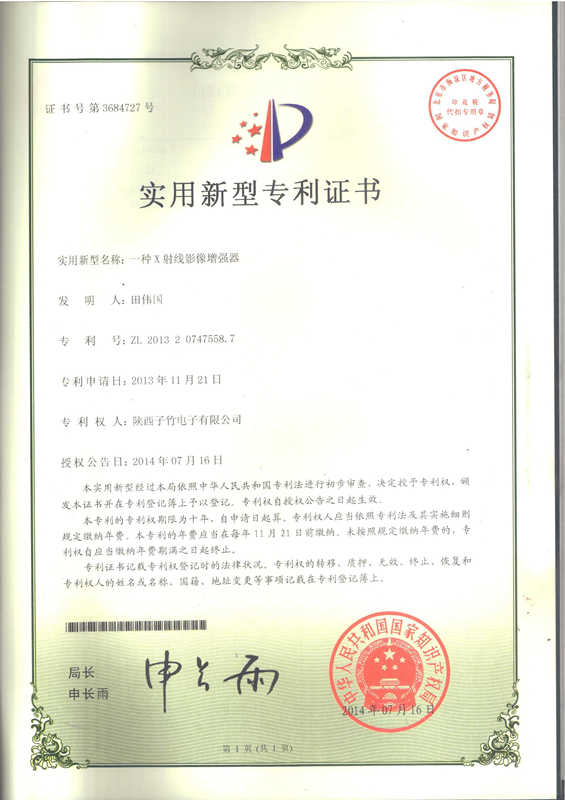 庆祝子竹电子再次获得两项专利